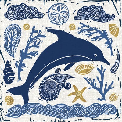 Primitive Sea VIII by Daphne Brissonnet canvas print