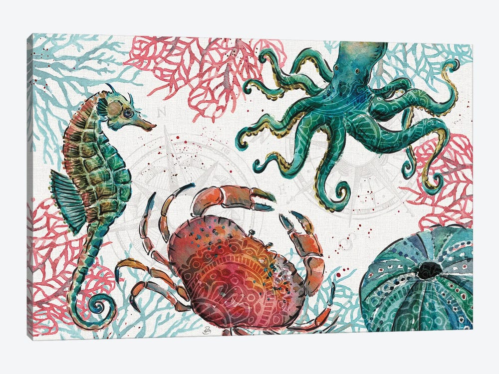 Ocean Finds I by Daphne Brissonnet 1-piece Art Print