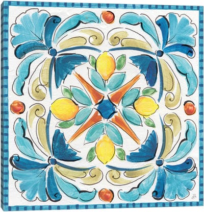 Mediterranean Breeze XVII Canvas Art Print - Lemon & Lime Art