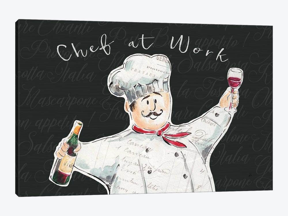 Chef at Work I 1-piece Canvas Art Print