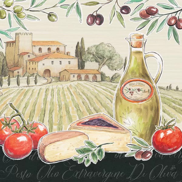 Mediterranean Décor: Tuscan Flavor III by Daphne Brissonnet