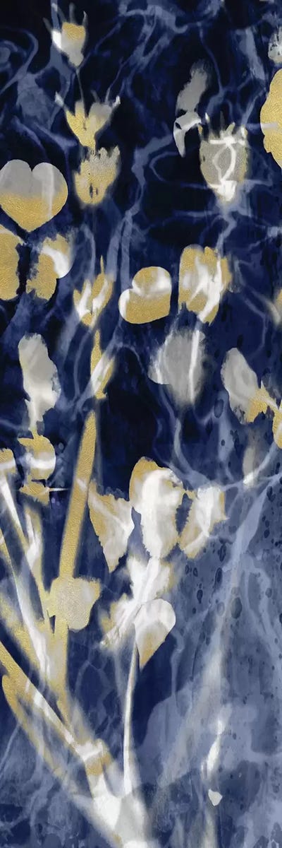 Indigo Nature with Gold I by Danielle Carson canvas print