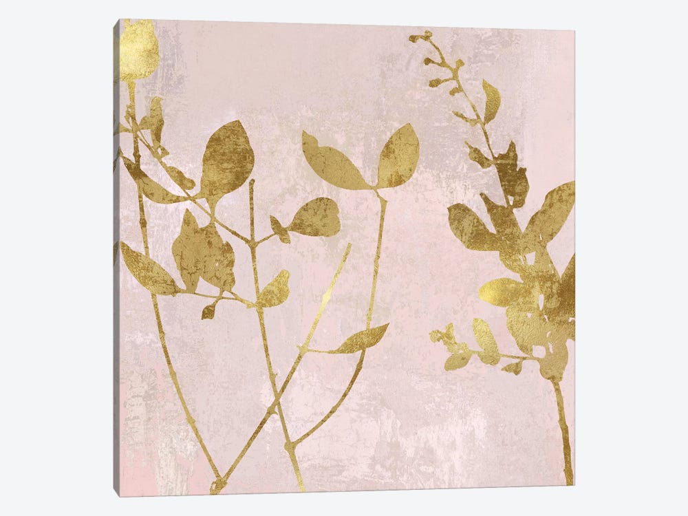 Nature Gold on Pink Blush II by Danielle Carson 1-piece Art Print