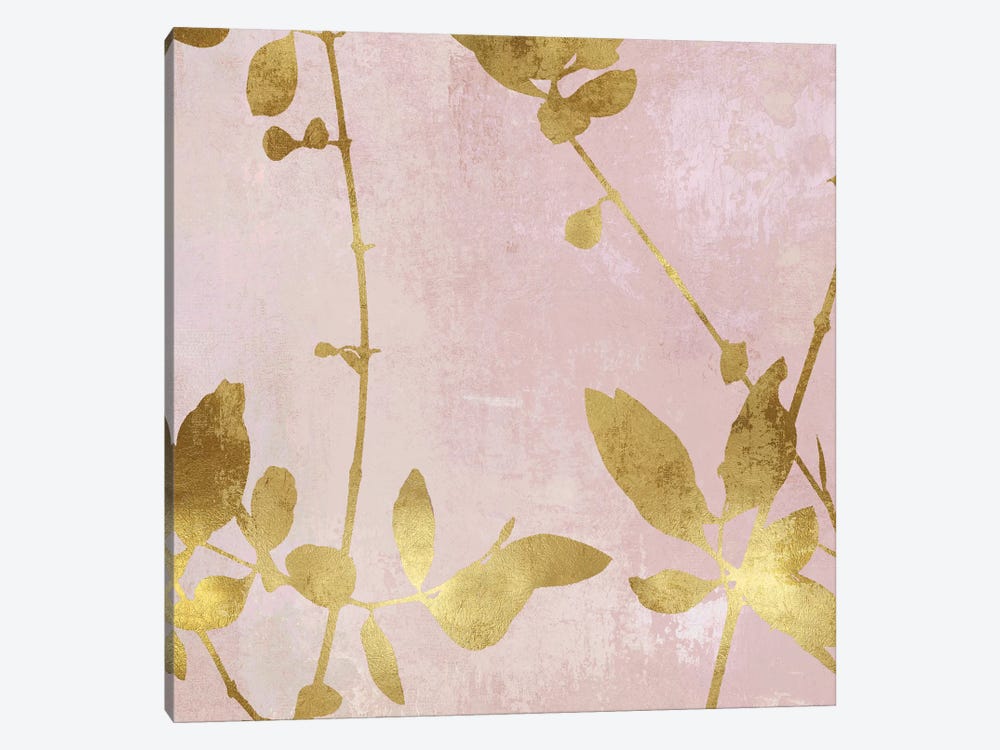 Nature Gold on Pink Blush III by Danielle Carson 1-piece Canvas Art
