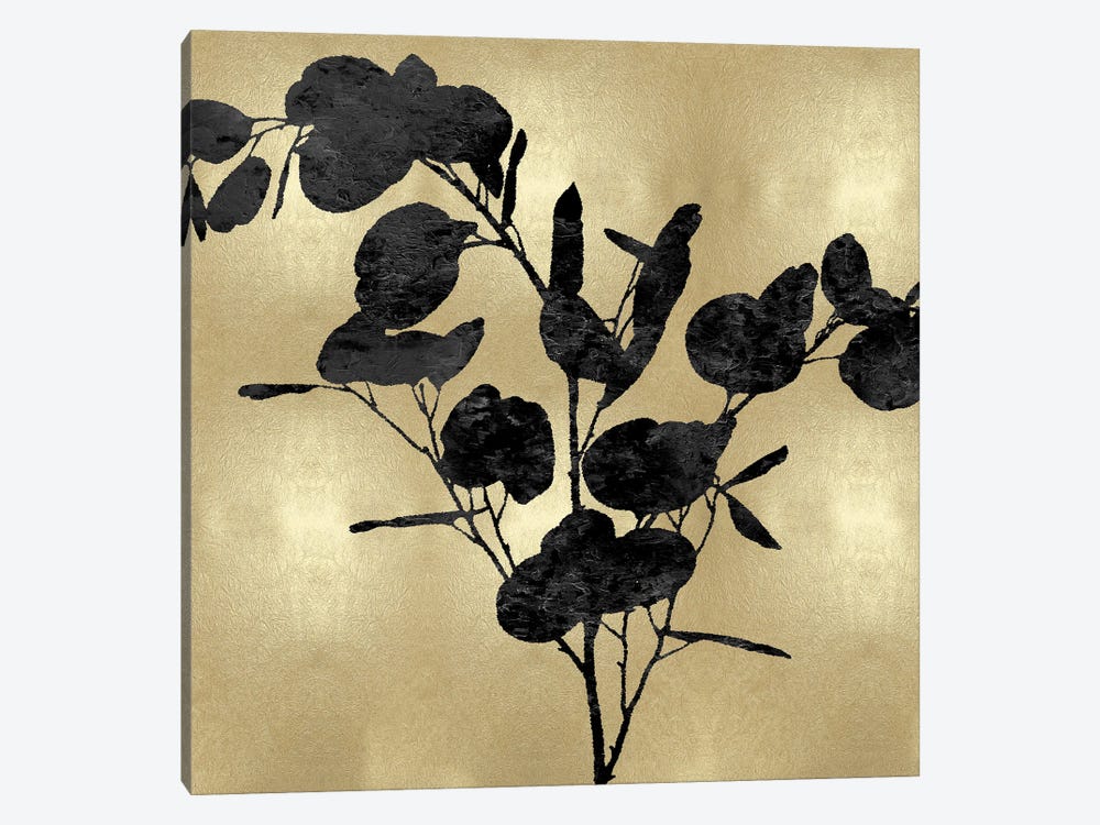 Nature Black On Gold III by Danielle Carson 1-piece Canvas Art