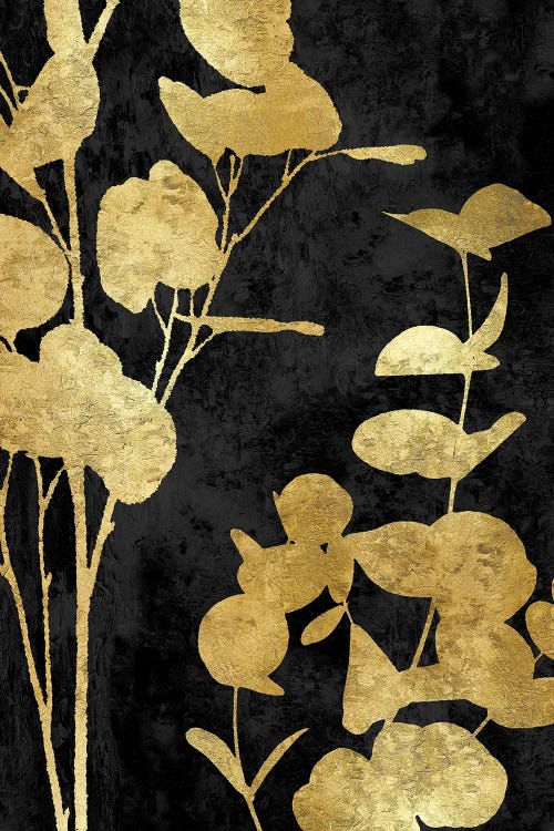 Nature Panel Gold On Black II