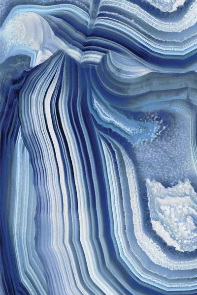 Decorative Elements: Agate Indigo II by Danielle Carson