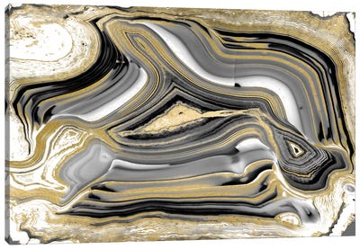 Elegant Agate I Canvas Art Print - Agate, Geode & Mineral Art
