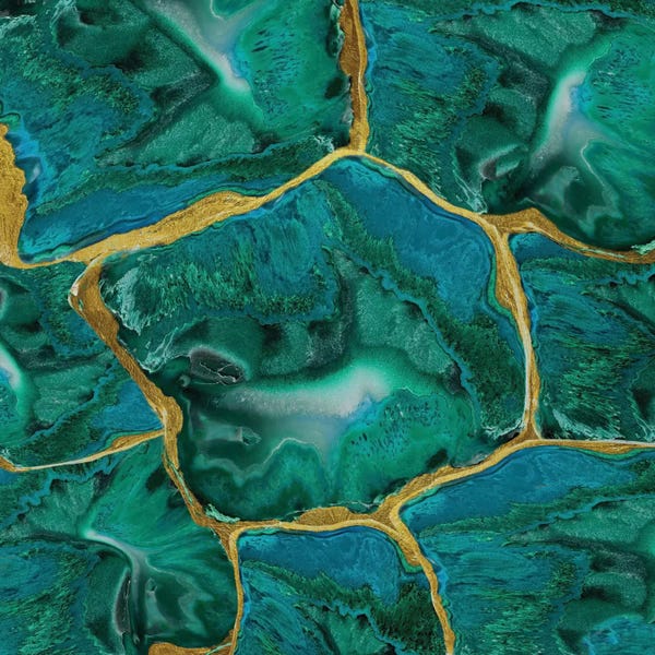 Agates, Geodes & Minerals: Malachite Accent by Danielle Carson