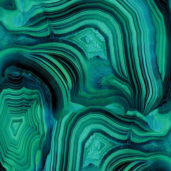 Danielle Carson: Malachite In Green And Blue by Danielle Carson