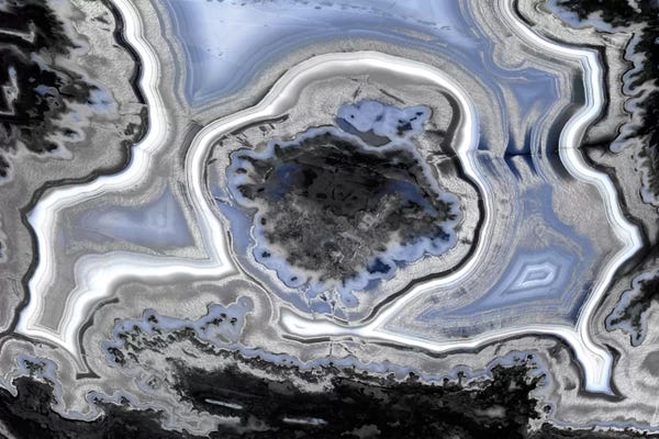 Danielle Carson: Steel Blue Agate by Danielle Carson