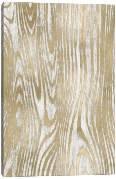 Gold Wood Grain I Canvas Art Print