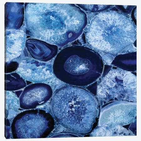 Agate In Blue I Canvas Print #DAC5} by Danielle Carson Canvas Print