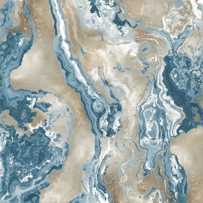 Onyx Teal by Danielle Carson metal wall art