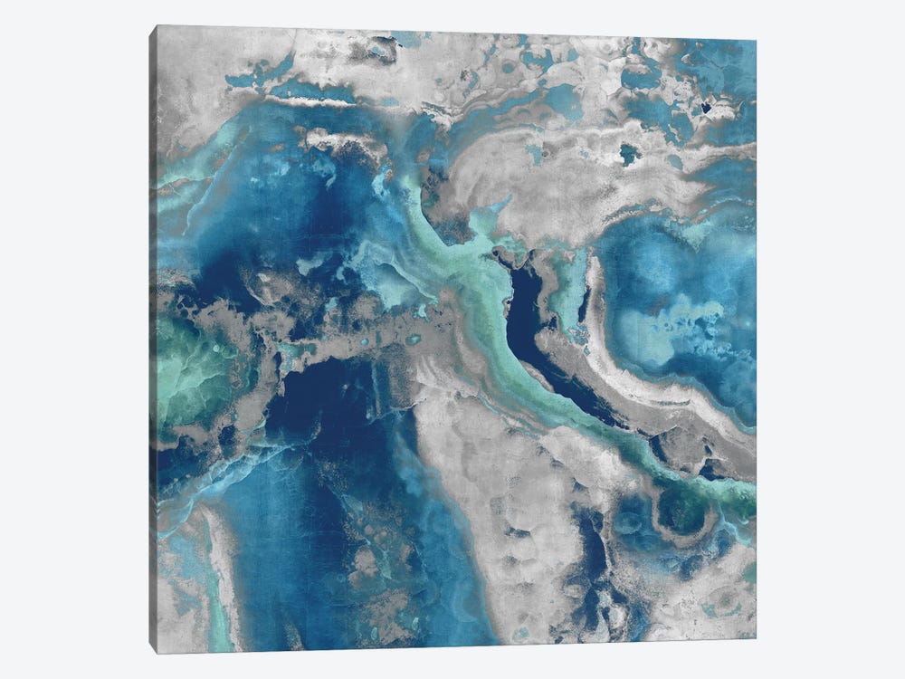 Stone With Blue And Aqua 1-piece Canvas Print