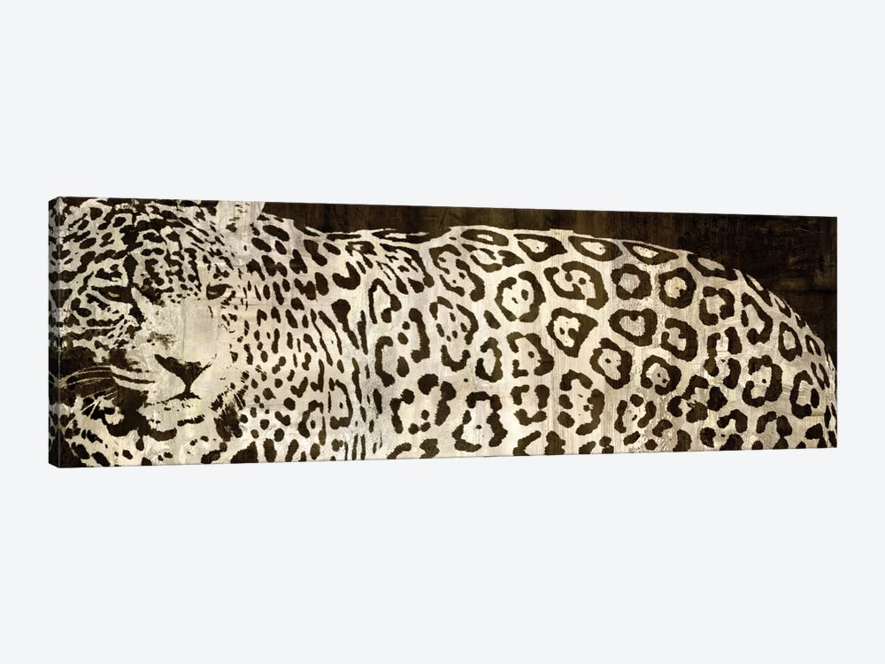 Leopard Encounter by Darren Davison 1-piece Canvas Art Print