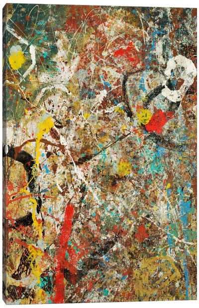 Tango LIX Canvas Art Print - Similar to Jackson Pollock