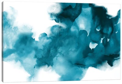 Blue Color Paint Splash White Background Canvas Print / Canvas Art by Biwa  Studio - Fine Art America