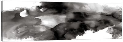 Movement Noir Canvas Art Print - Black & White Abstract Art