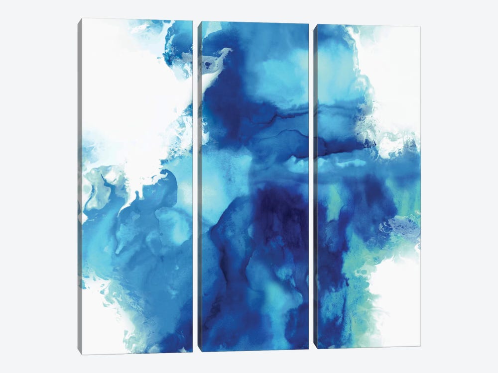 Ascending In Blue I by Daniela Hudson 3-piece Canvas Artwork
