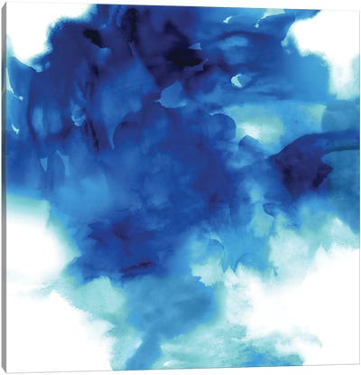 Ascending In Blue II Canvas Art Print - Fresh Take on a Classic
