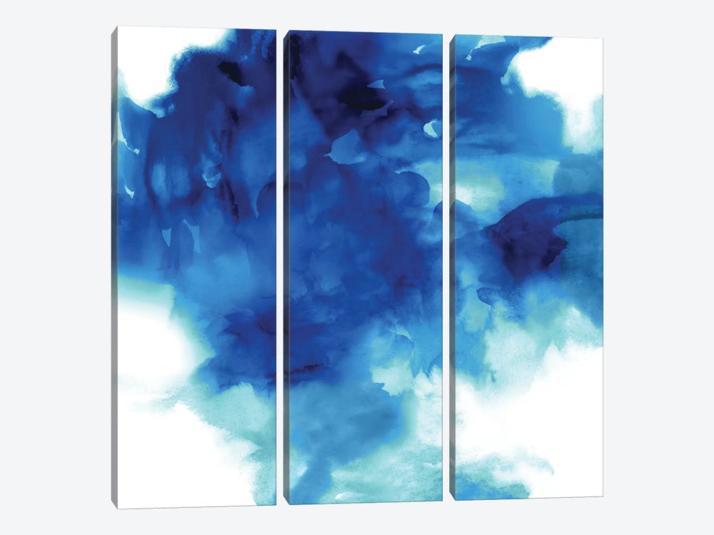 Ascending In Blue II by Daniela Hudson 3-piece Art Print