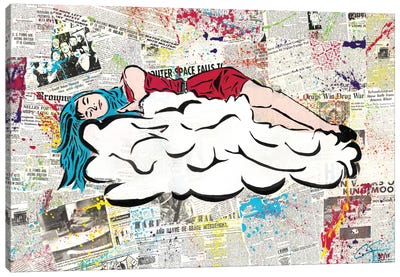 Peace Of Mind Canvas Art Print - Street Art & Graffiti
