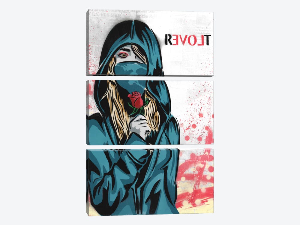 Revolt by Dakota Dean 3-piece Canvas Art
