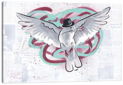 Mr. Dove Canvas Art Print - Similar to Banksy