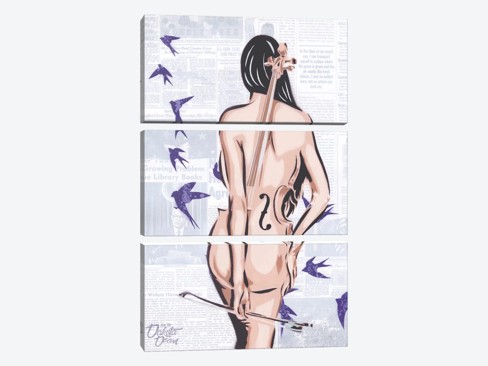 Cello by Dakota Dean 3-piece Art Print