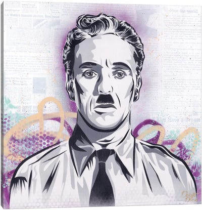 Chaplin - The Great Dictator Canvas Art Print - Charlie Chaplin