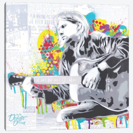 Cobain Canvas Print #DAK49} by Dakota Dean Art Print