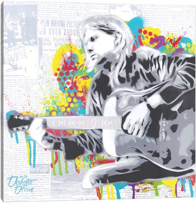 Cobain Canvas Art Print - Dakota Dean