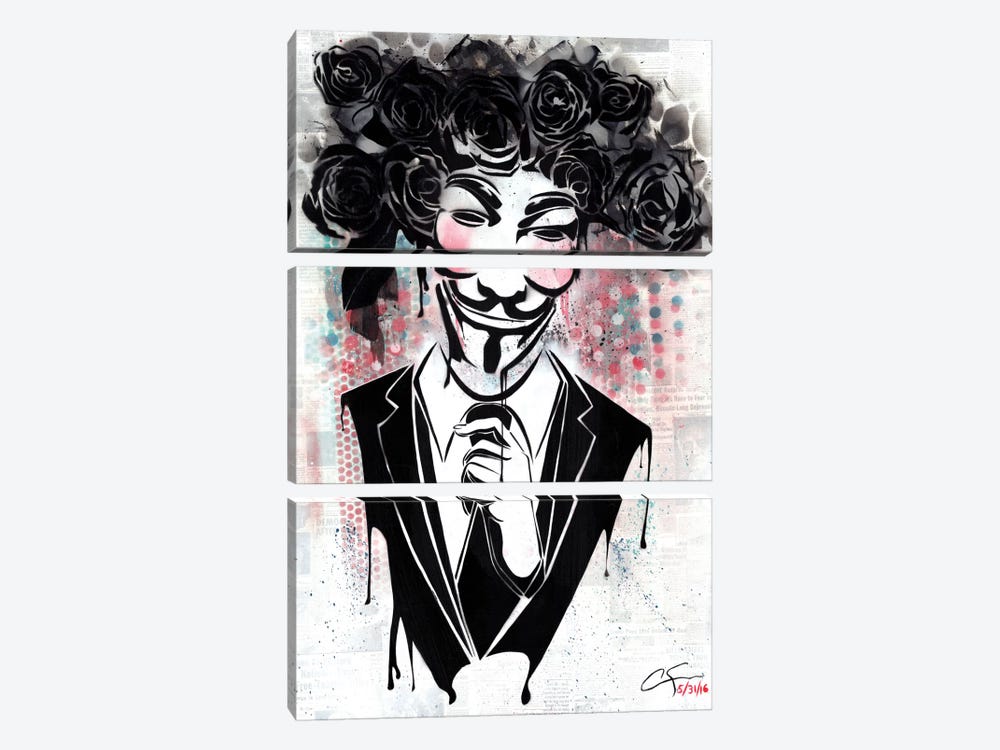 Anonymous by Dakota Dean 3-piece Canvas Print