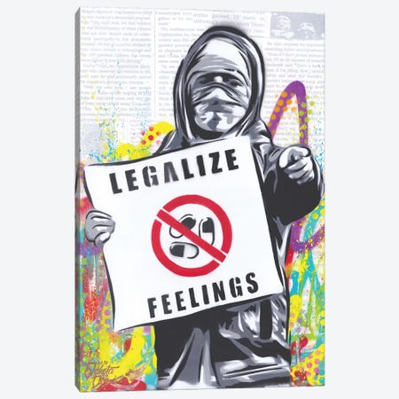 Legalize Feelings Canvas Print #DAK51} by Dakota Dean Canvas Wall Art