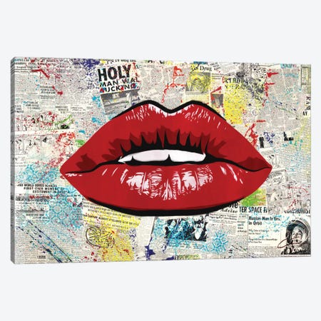 First Kiss Canvas Print #DAK9} by Dakota Dean Canvas Artwork