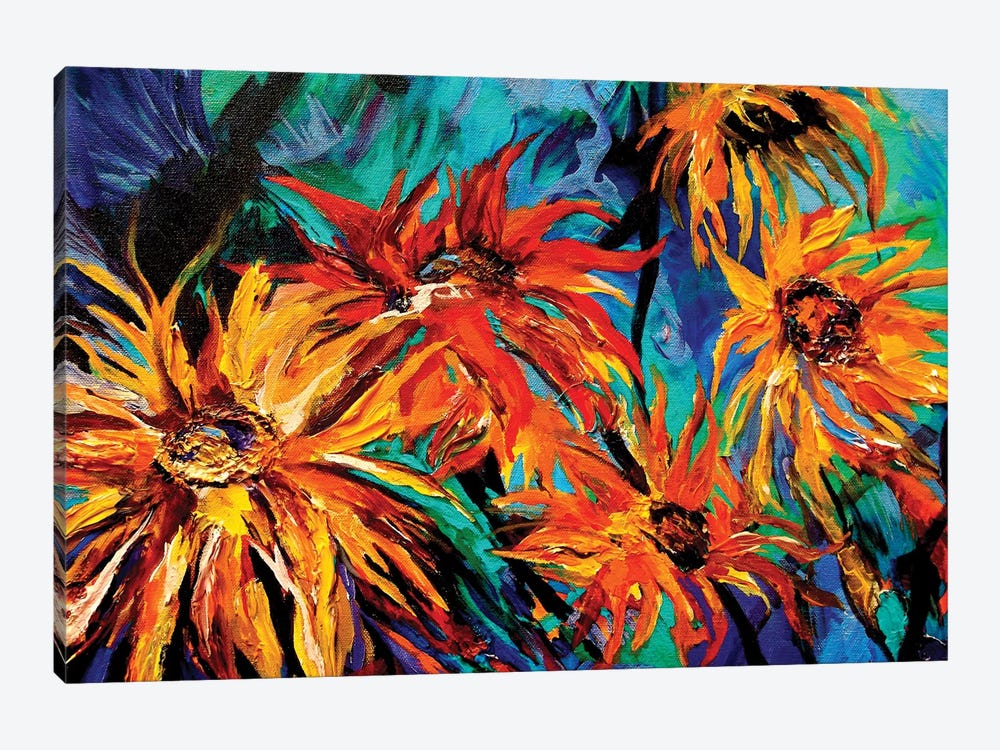 Sunflowers by Lindsey Dahl 1-piece Canvas Print