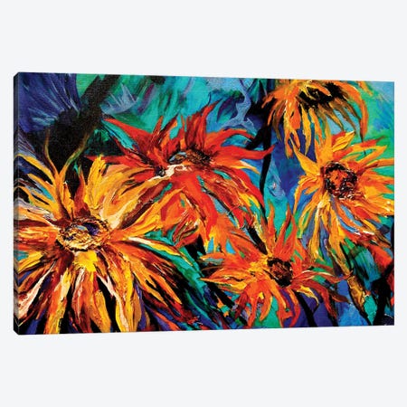 Sunflowers Canvas Print #DAL139} by Lindsey Dahl Canvas Art Print