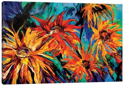 Sunflowers Canvas Art Print - Lindsey Dahl