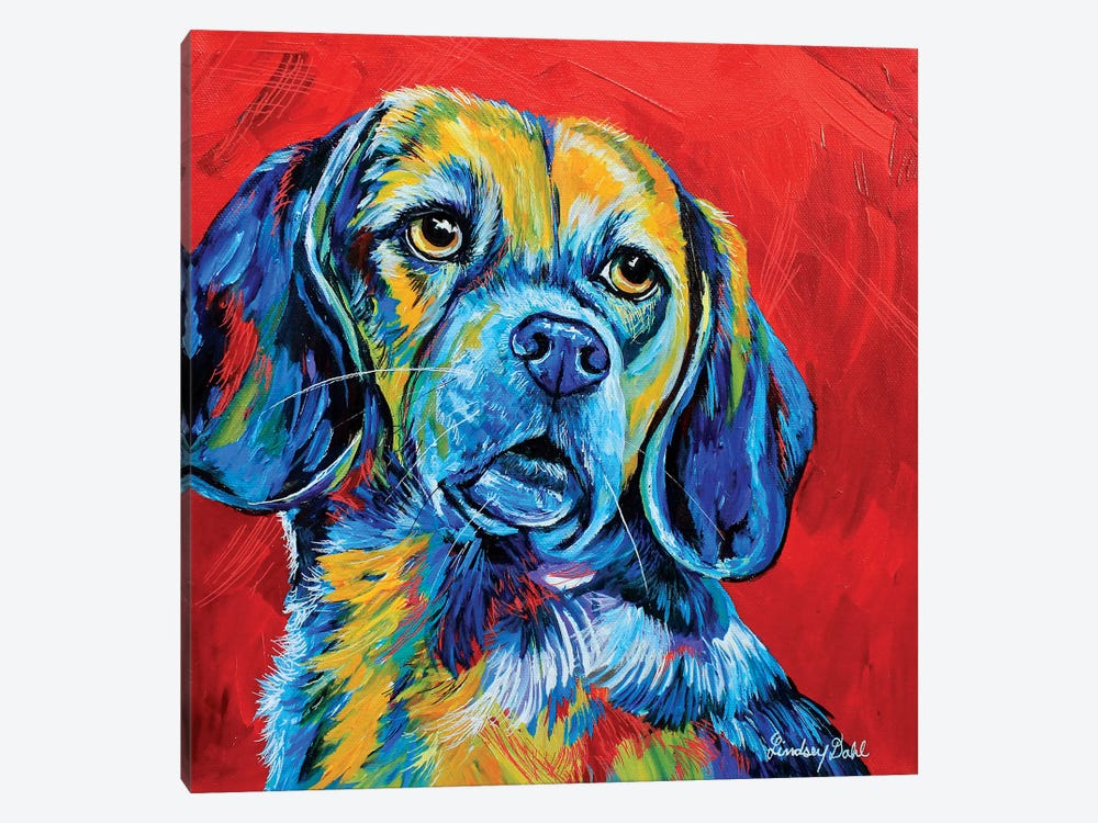 Beagle by Lindsey Dahl 1-piece Canvas Artwork