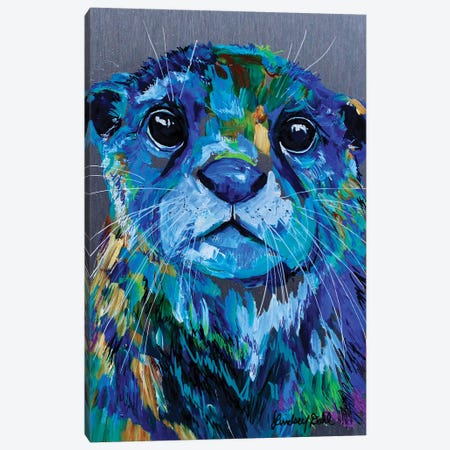 Otter Canvas Print #DAL169} by Lindsey Dahl Canvas Art