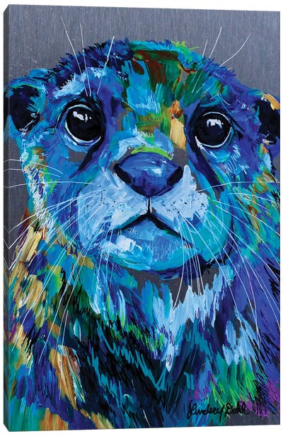 Otter Canvas Art Print - Otters