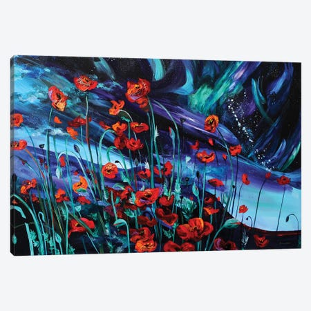 Cosmic Poppies Canvas Print #DAL18} by Lindsey Dahl Canvas Print