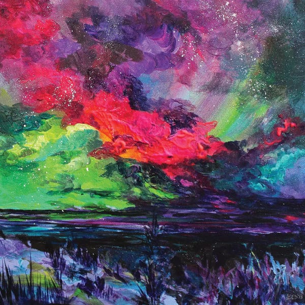 Aurora Borealis: Cosmic Sky by Lindsey Dahl