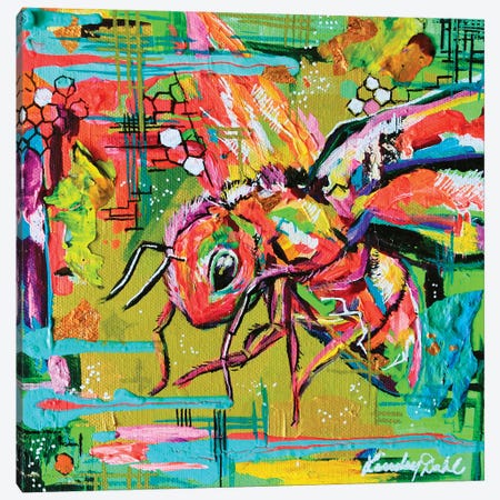 Buzz I Canvas Print #DAL205} by Lindsey Dahl Canvas Artwork
