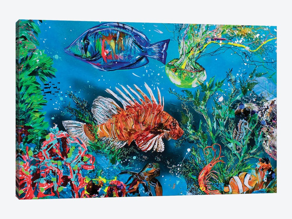 Under The Sea by Lindsey Dahl 1-piece Canvas Print