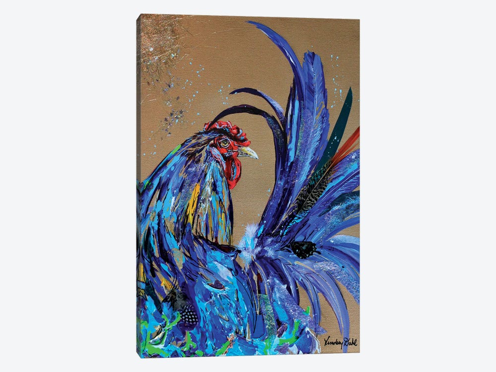 Blue Tail by Lindsey Dahl 1-piece Canvas Artwork