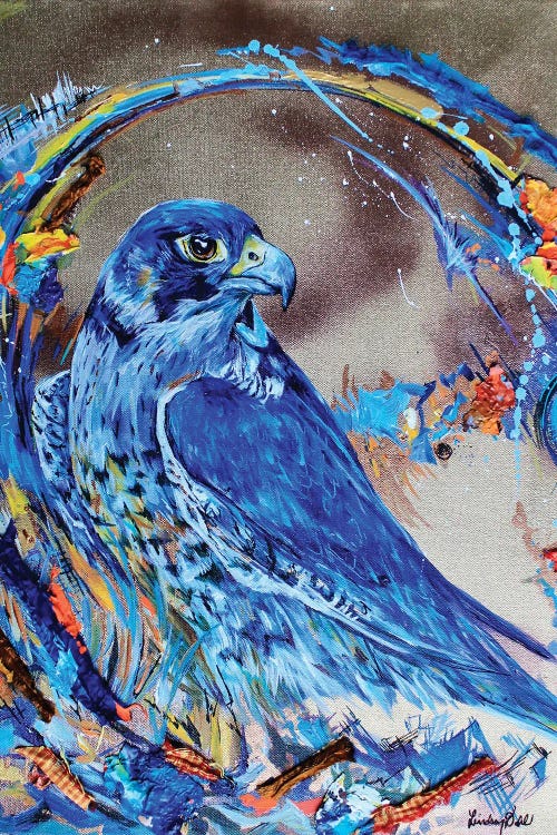 Falcon Blue by Lindsey Dahl wall art