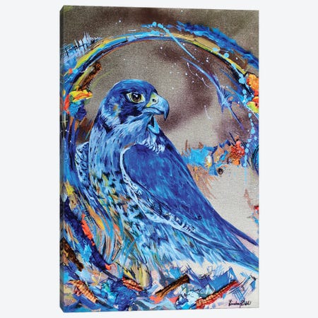 Falcon Blue Canvas Print #DAL222} by Lindsey Dahl Canvas Art Print