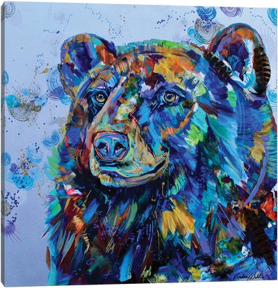 Hopeful Canvas Art Print - Black Bear Art